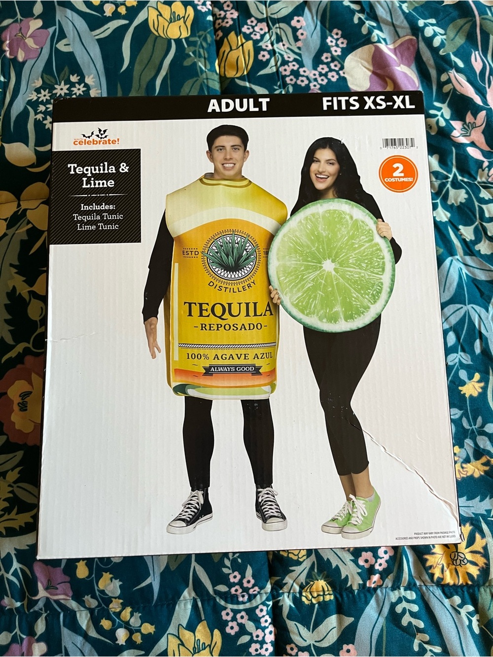 Celebrate! Tequila & Lime Costume Set - Yellow Tequila Bottle & Green Lime NWT